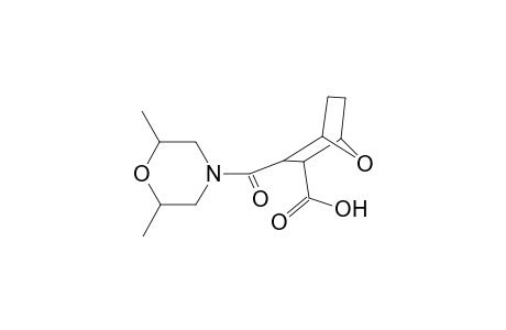 3-[(2,6-dimethyl-4-morpholinyl)carbonyl]-7-oxabicyclo[2.2.1]heptane-2-carboxylic acid
