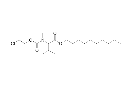 Valine, N-methyl-N-(2-chloroethoxycarbonyl)-, decyl ester