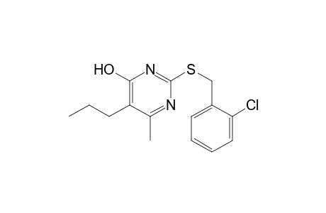 2-[(2-Chlorobenzyl)sulfanyl]-6-methyl-5-propyl-4-pyrimidinol