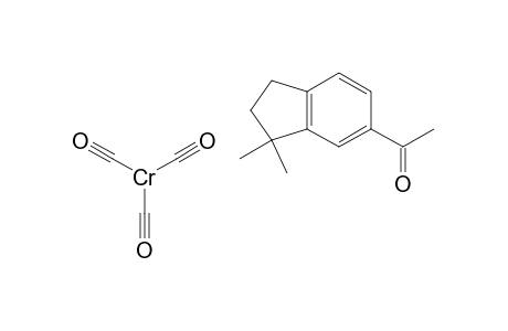 Chromium, tricarbonyl[1-[(3a,4,5,6,7,7a-.eta.)-2,3-dihydro-3,3-dimethyl-1H-inden-5-yl]ethanone]-