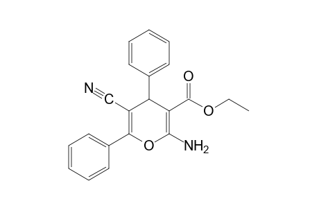 2-Amino-5-cyano-4,6-diphenyl-4H-pyran-3-carboxylic acid ethyl ester
