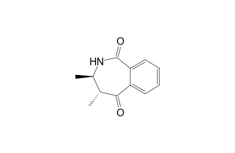 1H-2-Benzazepine-1,5(2H)-dione, 3,4-dihydro-3,4-dimethyl-, trans-