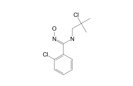 (Z)-N-HYDROXY-N'-(2-CHLORO-2-METHYL-PROPYL)-2-CHLORO-BENZENE-CARBOXIMIDAMIDE