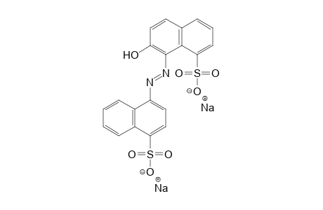 1-Naphthalenesulfonic acid, 7-hydroxy-8-[(4-sulfo-1-naphthalenyl)azo]-, disodium salt