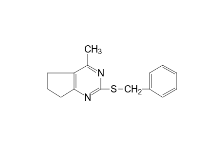 2-(BENZYLTHIO)-6,7-DIHYDRO-4-METHYL-5H-CYCLOPENTAPYRIMIDINE
