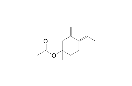 (1-methyl-3-methylidene-4-propan-2-ylidene-cyclohexyl) ethanoate