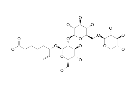 ILICIFOLIOSIDE-C;(6R)-6-HYDROXY-7-OCTANOIC-ACID-6-O-BETA-D-XYLOPYRANOSYL-(1'''->6'')-O-BETA-D-GLUCOPYRANOSYL-(1''->2')-O-BETA-D-GLUCOPYRANOSIDE