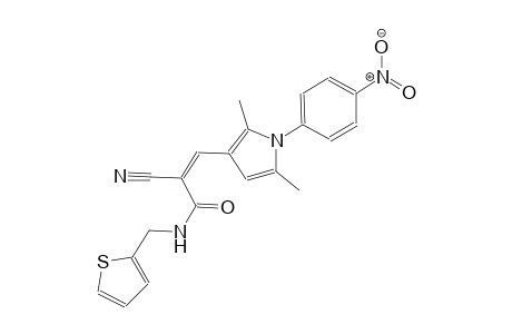 (2Z)-2-cyano-3-[2,5-dimethyl-1-(4-nitrophenyl)-1H-pyrrol-3-yl]-N-(2-thienylmethyl)-2-propenamide