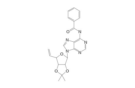 6-N-Benzoyl-9-(5,6-dideoxy-2,3-O-isopropylidene-.beta.-D-ribo-hex-5-enofuranosyl)adenine