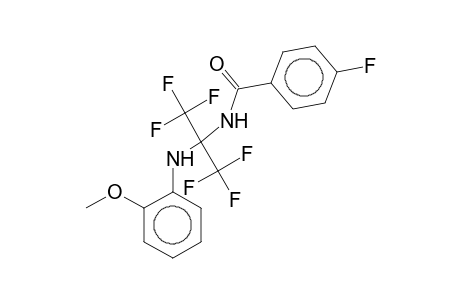 N-[1-(o-Anisidino)-2,2,2-trifluoro-1-(trifluoromethyl)ethyl]-4-fluorobenzamide