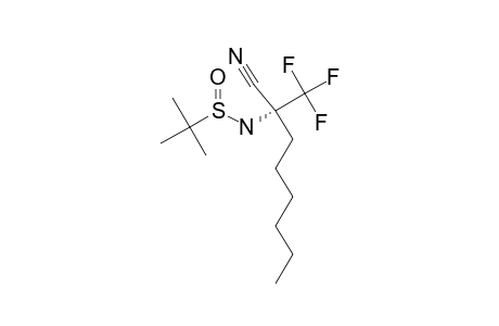 (S)-1,1,1-TRIFLUORO-2-(N-(R)-TERT.-BUTANESULFINYL)-AMINO-2-CYANO-OCTANE