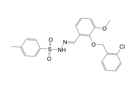 N'-((E)-{2-[(2-chlorobenzyl)oxy]-3-methoxyphenyl}methylidene)-4-methylbenzenesulfonohydrazide