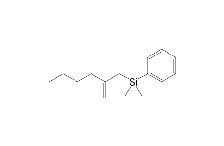 2-Dimethyl(phenyl)silylmethylhex-1-ene