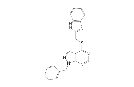 4-[(1H-benzimidazol-2-ylmethyl)sulfanyl]-1-benzyl-1H-pyrazolo[3,4-d]pyrimidine