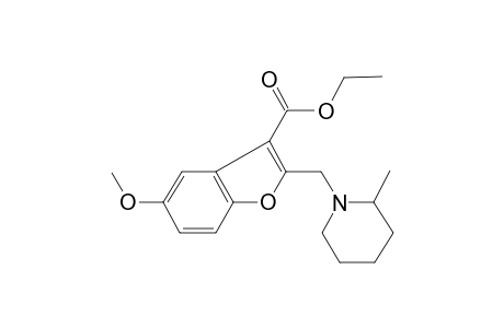 5-Methoxy-2-(2-methyl-piperidin-1-ylmethyl)-benzofuran-3-carboxylic acid ethyl ester