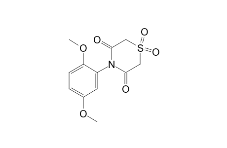 4-(2,5-dimethoxyphenyl)-3,5-thiomorpholinedione, 1,1-dioxide