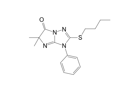 2-(butylthio)-5,5-dimethyl-3-phenyl-6-imidazo[1,2-b][1,2,4]triazolone