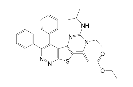 5-(N',N'-Diethyl-N"-isopropylguanidino)-6-(2-ethoxycarbonylvinyl)-3,4-diphenylthieno[2,3-c]pyridazine