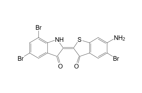 3H-Indol-3-one, 2-(6-amino-5-bromo-3-oxobenzo[b]thien-2(3H)-ylidene)-5,7-dibromo-1,2-dihydro-