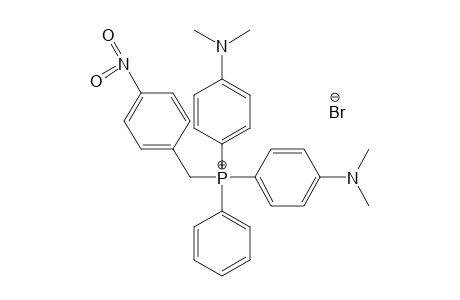 BIS[p-(DIMETHYLAMINO)PHENYL](p-NITROBENZYL)PHENYLPHOSPHONIUM BROMIDE