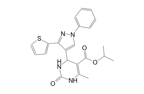 5-pyrimidinecarboxylic acid, 1,2,3,4-tetrahydro-6-methyl-2-oxo-4-[1-phenyl-3-(2-thienyl)-1H-pyrazol-4-yl]-, 1-methylethyl ester