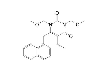 5-Ethyl-1,3-bis(methoxymethyl)-6-(1-naphthalenylmethyl)pyrimidine-2,4-dione