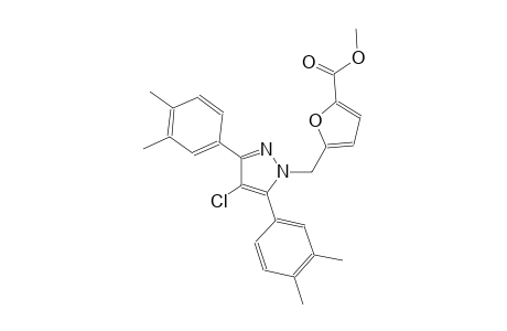 methyl 5-{[4-chloro-3,5-bis(3,4-dimethylphenyl)-1H-pyrazol-1-yl]methyl}-2-furoate