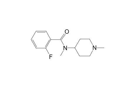 2-Fluoro-N-methyl-N-(1-methyl-4-piperidinyl)benzamide