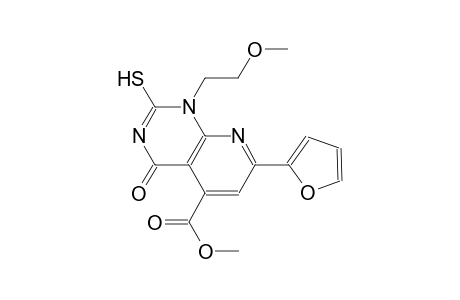 pyrido[2,3-d]pyrimidine-5-carboxylic acid, 7-(2-furanyl)-1,4-dihydro-2-mercapto-1-(2-methoxyethyl)-4-oxo-, methyl ester