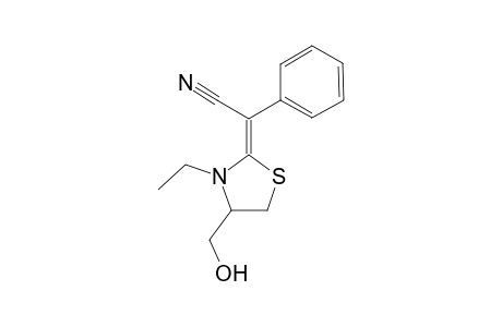 2-(1-Cyano-1-phenyl)methylene-4-hydroxymethyl-3-ethylthiazolidine