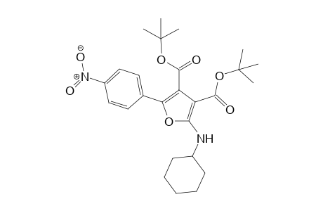 2-Cyclohexylamino-5-(4-nitro-phenyl)-furan-3,4-dicarboxylic Acid Di-tert-butyl Ester