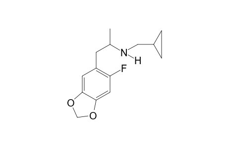 N-Cyclopropylmethyl-2-fluoro-4,5-methylenedioxyamphetamine