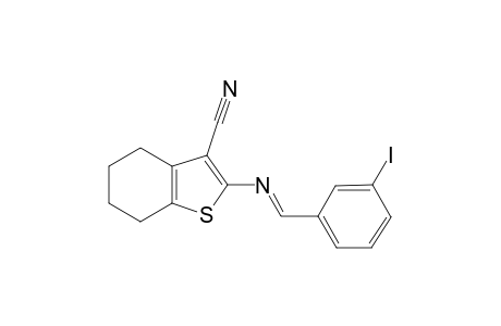 2-([(E)-(3-Iodophenyl)methylidene]amino)-4,5,6,7-tetrahydro-1-benzothiophene-3-carbonitrile