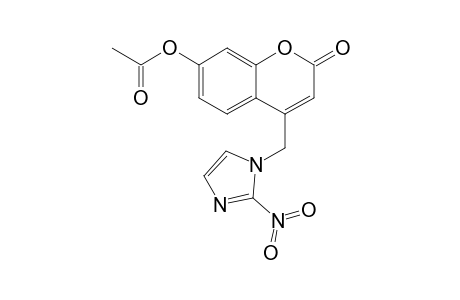 7-Acetoxy-4-(2-nitroimidazol-1-ylmethyl)-2H-1-benzopyran-2-one