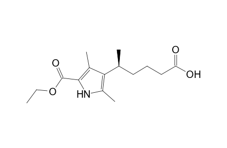 (+)-(S)-5-(2,4-Dimethyl-5-(ethoxycarbonyl)-1H-pyrrol-3-yl)hexanoic acid