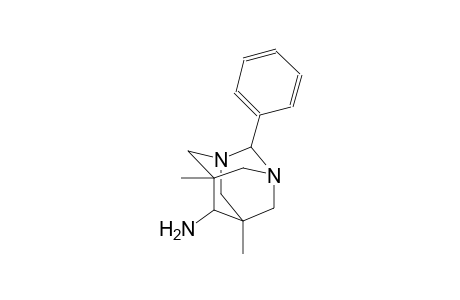 1,3-diazatricyclo[3.3.1.1~3,7~]decan-6-amine, 5,7-dimethyl-2-phenyl-