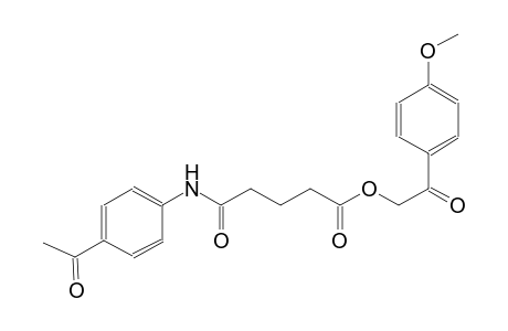 pentanoic acid, 5-[(4-acetylphenyl)amino]-5-oxo-, 2-(4-methoxyphenyl)-2-oxoethyl ester
