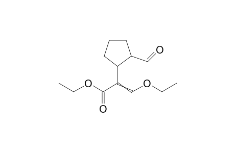 (+/-)-3-ethoxy-2-(2-formylcyclopentyl)acrylic acid-ethylester