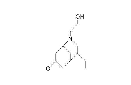 4.beta.-Ethyl-2-(2-hydroxy-ethyl)-2-aza-bicyclo(3.3.1)nonan-7-one