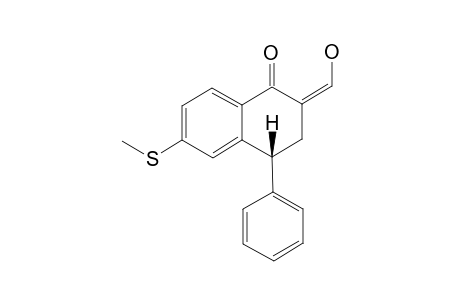 (Z)-2-(HYDROXYMETHYLENE)-6-(METHYLTHIO)-4-PHENYL-3,4-DIHYDRO-NAPHTHALEN-1(2H)-ONE