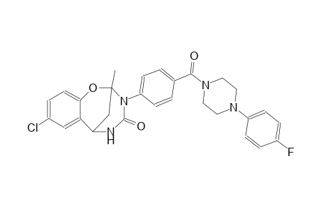 4-chloro-10-{4-[4-(4-fluorophenyl)piperazine-1-carbonyl]phenyl}-9-methyl-8-oxa-10,12-diazatricyclo[7.3.1.0²,⁷]trideca-2,4,6-trien-11-one