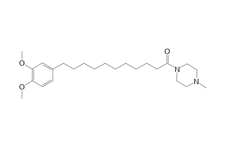 3,4-Dimethoxyphenyl-PA-M11:0 [11-(3,4-Dimethoxyphenyl)undecyl-N-methylpiperazinamide]
