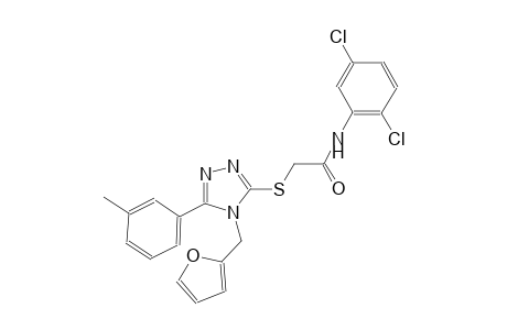 N-(2,5-dichlorophenyl)-2-{[4-(2-furylmethyl)-5-(3-methylphenyl)-4H-1,2,4-triazol-3-yl]sulfanyl}acetamide