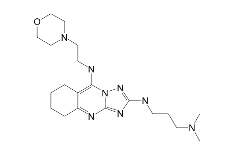 2-[(3-DIMETHYLAMINO)-1-PROPYLAMINO]-5-[2-(MORPHOLIN-4-YL)-ETHYL]-AMINO-6,7,8,9-TETRAHYDRO-1,2,4-TRIAZOLO-[5,1-B]-QUINAZOLINE
