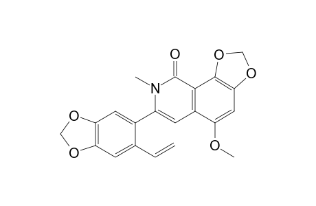 5-Methoxy-2-methyl-7,8-methylenedioxy-3-(4,5-methylenedioxy-2-vinylphenyl)isoquinolin-1(2H)-one