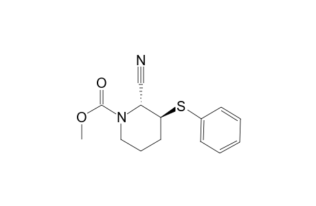 TRANS-2-CYANO-3-PHENYLTHIO-1-PIPERIDINECARBOXYLIC-ACID-METHYLESTER