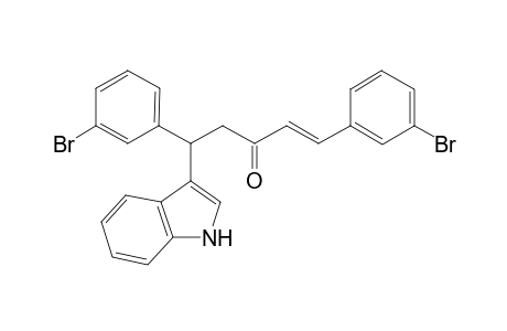 (E)-1,5-bis(3-bromophenyl)-5-(1H-indol-3-yl)pent-1-en-3-one