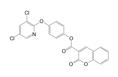 2-Oxo-2H-chromene-3-carboxylic acid 4-(3,5-dichloro-pyridin-2-yloxy)-phenyl ester