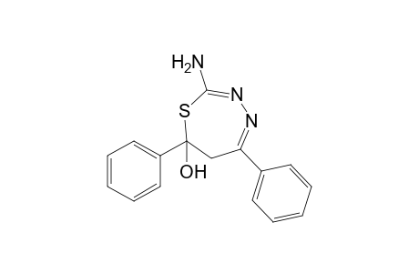 2-Amino-5,7-diphenyl-6H-1,3,4-thiadiazepin-7-ol
