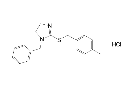 1-benzyl-2-[(p-methylbenzyl)thio]-2-imidazoline, monohydrochloride